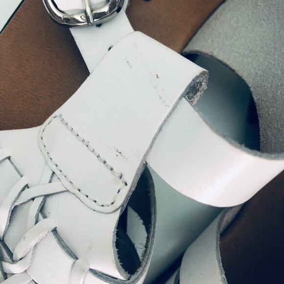 Faded Glory Y2K 90's Square Toe 'Belinda' SZ 8 Huarache Leather Sandal Fisherman - Picture 4 of 9